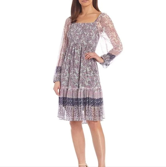 LAST CHANCE - Maison Tara Victoria Mesh Smocked Dress - Picture 1 of 9